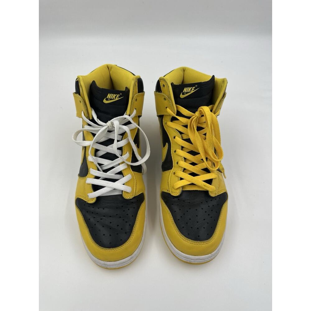 Nike Dunk High Iowa CZ8149-002 Black Varsity Maize Leather High Top 2020 Size 13
